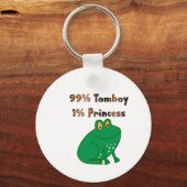 99% Tomboy 1% Prinses Sleutelhanger (Voorkant)