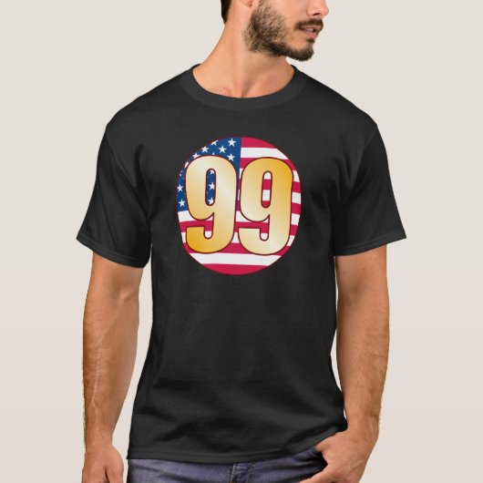 99 USA Gold T-shirt (Voorkant)