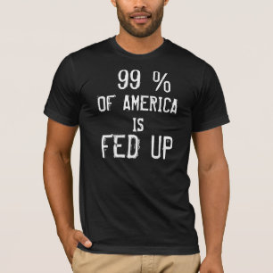 99 % VAN AMERIKA IS OPGESTELD T-SHIRT