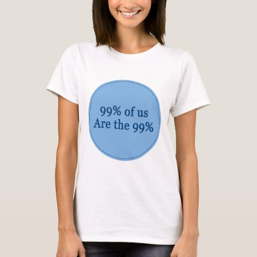 99 % van het amerikaanse sms - bericht citeert ged t-shirt (Voorkant)