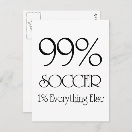 99% Voetbal Briefkaart (Voorkant / Achterkant)