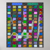 99 Voortreffelijke namen van ALLAH (God) Asmaa-ul  Poster (Voorkant)