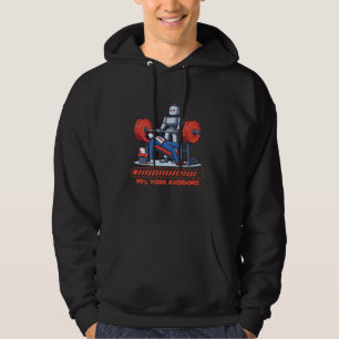 99 Werkvermijding Funny Robot Gym Hoodie