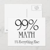 99% Wiskunde Briefkaart (Voorkant / Achterkant)