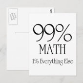 99% Wiskunde Briefkaart (Voorkant / Achterkant)
