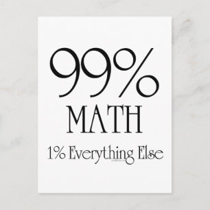 99% Wiskunde Briefkaart