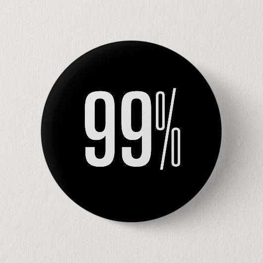 99% zwarte Button (Voorkant)