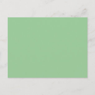 99CC99 Celadon Groene Solid Color Background Briefkaart