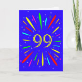 99e 'Birthday Explosion'-Kaart Kaart (Voorkant)