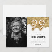 99e uitnodiging van de Birthday Party (Voorkant / Achterkant)