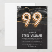 99e uitnodiging van de Birthday Party (Voorkant / Achterkant)