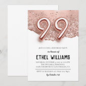 99e uitnodiging van de Birthday Party (Voorkant / Achterkant)