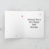 99e verjaardag - 99 in sterren - Roze - 99-jarige Kaart (Binnen)