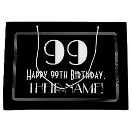 99e verjaardag: Art Deco geïnspireerde stijl "99", Groot Cadeauzakje