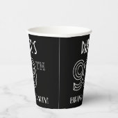 99e verjaardag: Art Deco Style + aangepaste naam Papieren Bekers (Rechts)