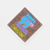 99e verjaardag ~ Fun, door Urban Graffiti geïnspir Servet (Hoek)