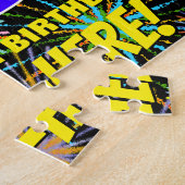99e verjaardag: Fun, kleurrijk gevuurwerk Legpuzzel (Zijkant)