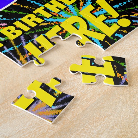 99e verjaardag: Fun, kleurrijk gevuurwerk Legpuzzel (Zijkant)