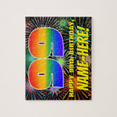 99e verjaardag: Fun, kleurrijk gevuurwerk Legpuzzel (Verticaal)