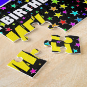 99e verjaardag — Fun, kleurrijk Star Field Pattern Legpuzzel (Zijkant)
