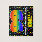 99e verjaardag — Fun, kleurrijk Star Field Pattern Legpuzzel (Verticaal)