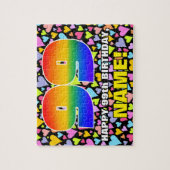 99e verjaardag — Fun, liefhebbende hartsvormen + " Legpuzzel (Verticaal)
