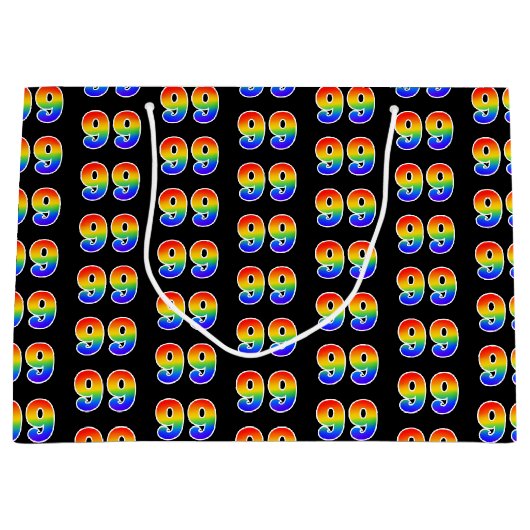 99e verjaardag: Fun Rainbow Event Nummer 99 Patroo Groot Cadeauzakje (Voorkant)