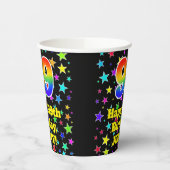 99e verjaardag: Fun Stars Pattern en Rainbow 99 Papieren Bekers (Links)