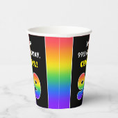 99e verjaardag: kleurrijke regenboog # 99, Naam va Papieren Bekers (Rechts)