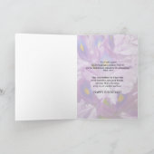 99e verjaardag, lavendellelies kaart (Binnen)