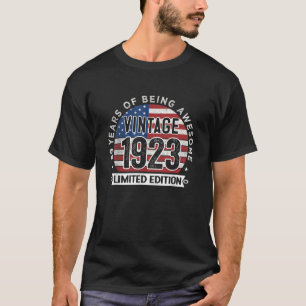 99e verjaardag Mannen 1923 99 jaar oud T-shirt