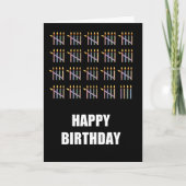 99e verjaardag met kaarsen kaart (Voorkant)