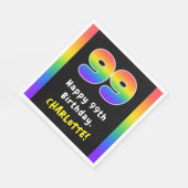 99e verjaardag: Regenboogspectrum # 99, Aangepaste Servet (Hoek)