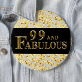 99e verjaardag ronde button 6,0 cm (In situ)