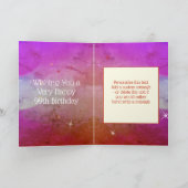 99e verjaardag - Star-nummer - Paars roze - leefti Kaart (Binnen)