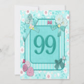 99e verjaardag uitnodiging (Voorkant)