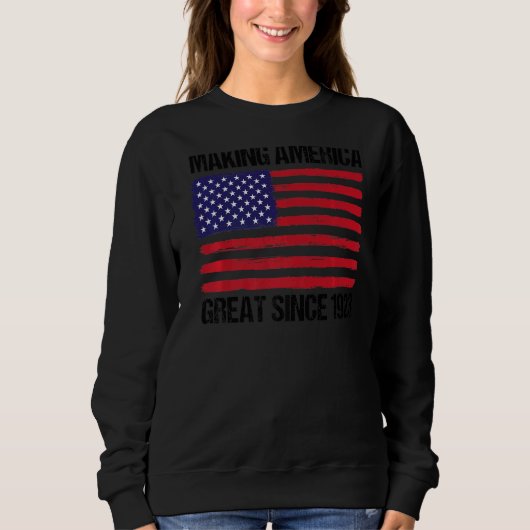 99e verjaardag van Amerika geweldig sinds 1923 Trui (Voorkant)