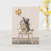 99e verjaardag van de ballonnen en de kat van de t kaart (Gele Bloem)