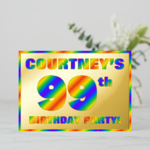 99e verjaardag van de geboorte - Fun, regenboogspe