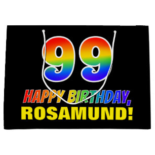 99e verjaardag: Vet, Vun, Eenvoudig, Regenboog 99 Groot Cadeauzakje