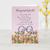 99e verjaardagskaart met vlinders en rozen - co kaart (Gele Bloem)