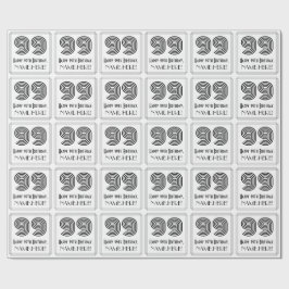 99ste verjaardag: Art Deco Geïnspireerde stijl "99 Cadeaupapier