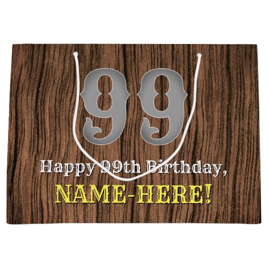 99ste verjaardag: Country Western geïnspireerd uit Groot Cadeauzakje (Voorkant)