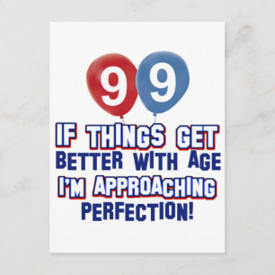 99ste verjaardag ontwerp briefkaart