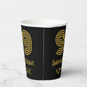 99th Birthday: Art Deco Inspired Look “99” & Name Papieren Bekers (Rechts)