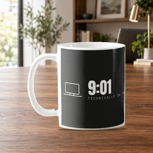 9:01 Technisch Op Tijd Remote Werk Mok