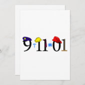 9-11-01 - Vergeet niet Kaart (Voorkant / Achterkant)