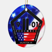 9-11 10e herdenking Jubileum Keramisch Ornament (Links)