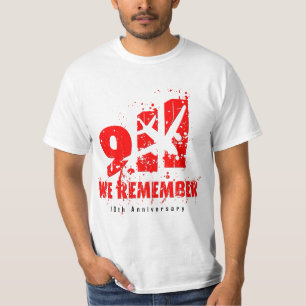 9/11 - 10e Jubileum Tierrok "we herinneren ons" T-shirt