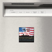 9/11 10e Jubileum WTC en de vlag Magneet (Insitu (Vaatwasser))